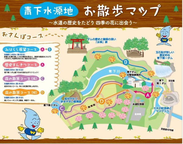 青下水源地 お散歩マップ