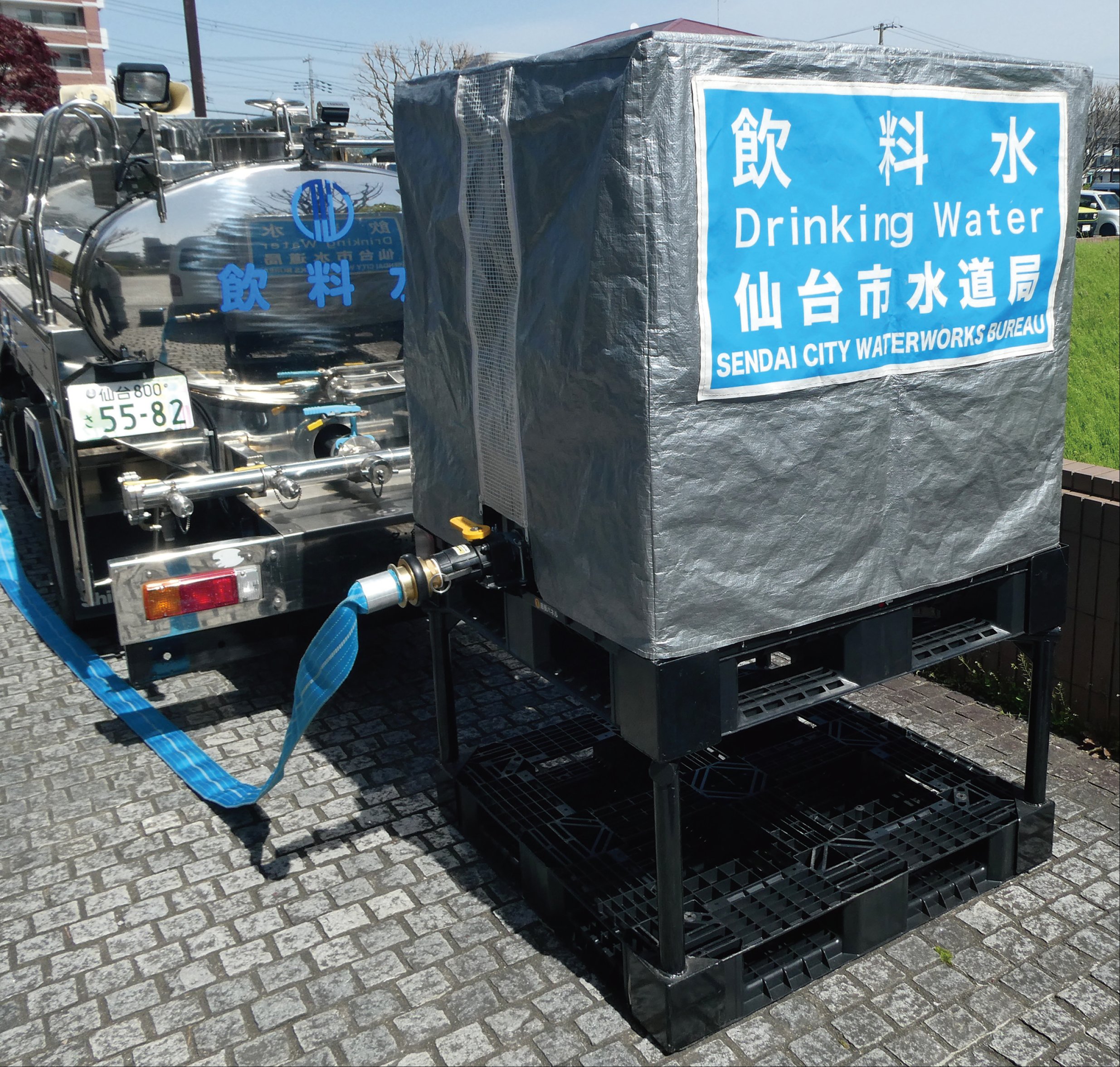 仮設水槽